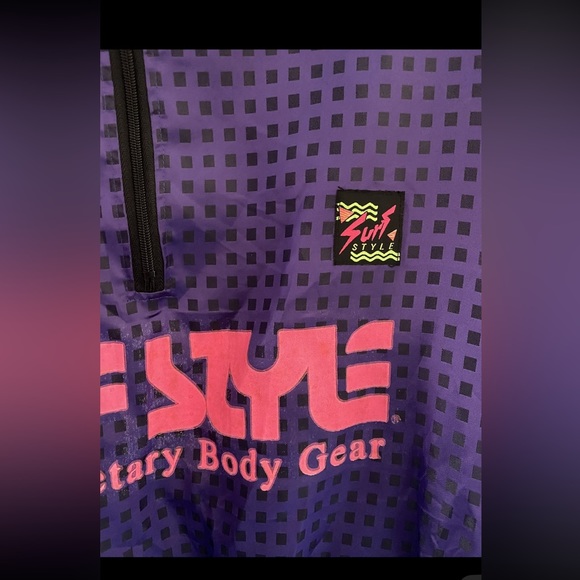 RARE SurfStyle Vintage 90’s Vaporwave Windbreaker - Picture 3 of 4
